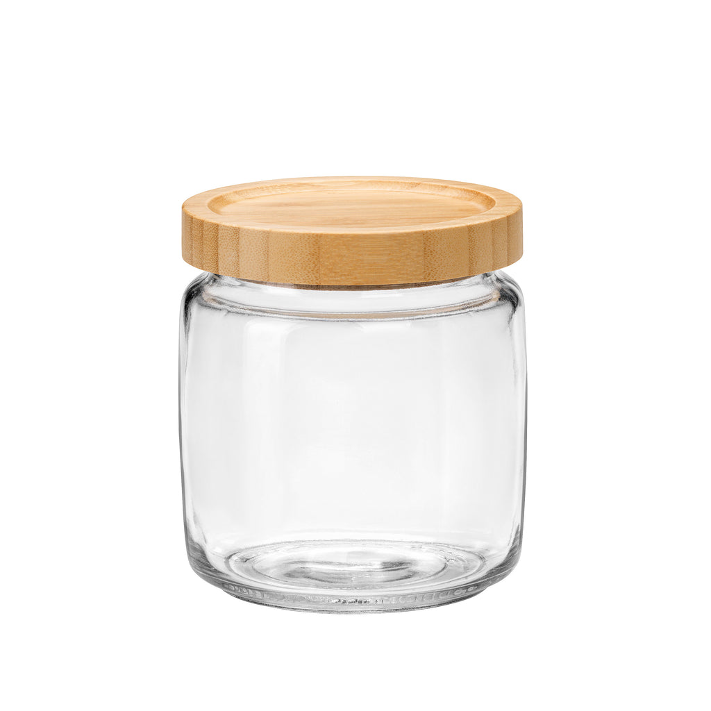 Bormioli Rocco Frigoverre 25.25 oz. Bamboo Round Food Storage Container ...