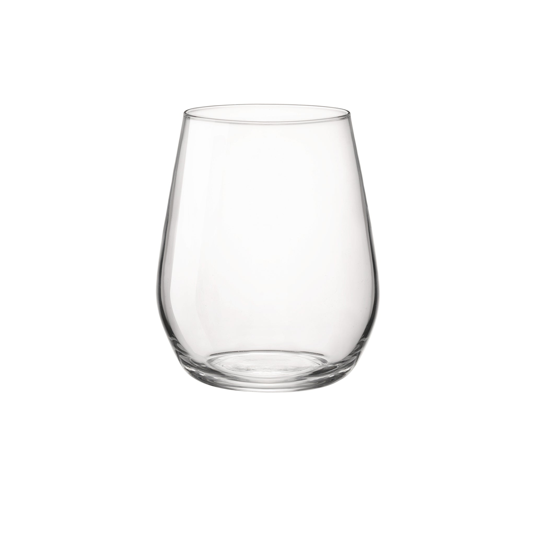Chouggo Stemless Clear Wine Glasses Set of 6