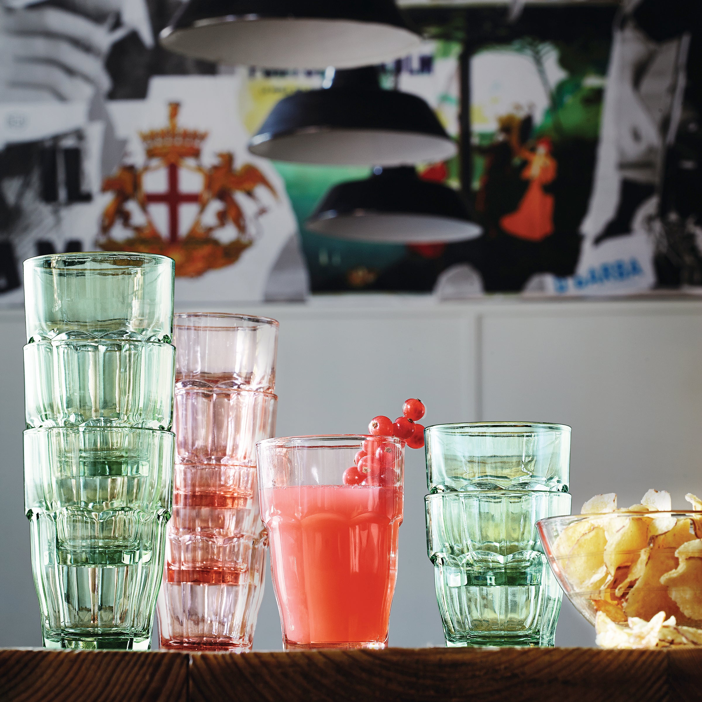Bormioli Rocco Rock Bar Glass Tumbler Set Of 6 - 9 Oz : Target