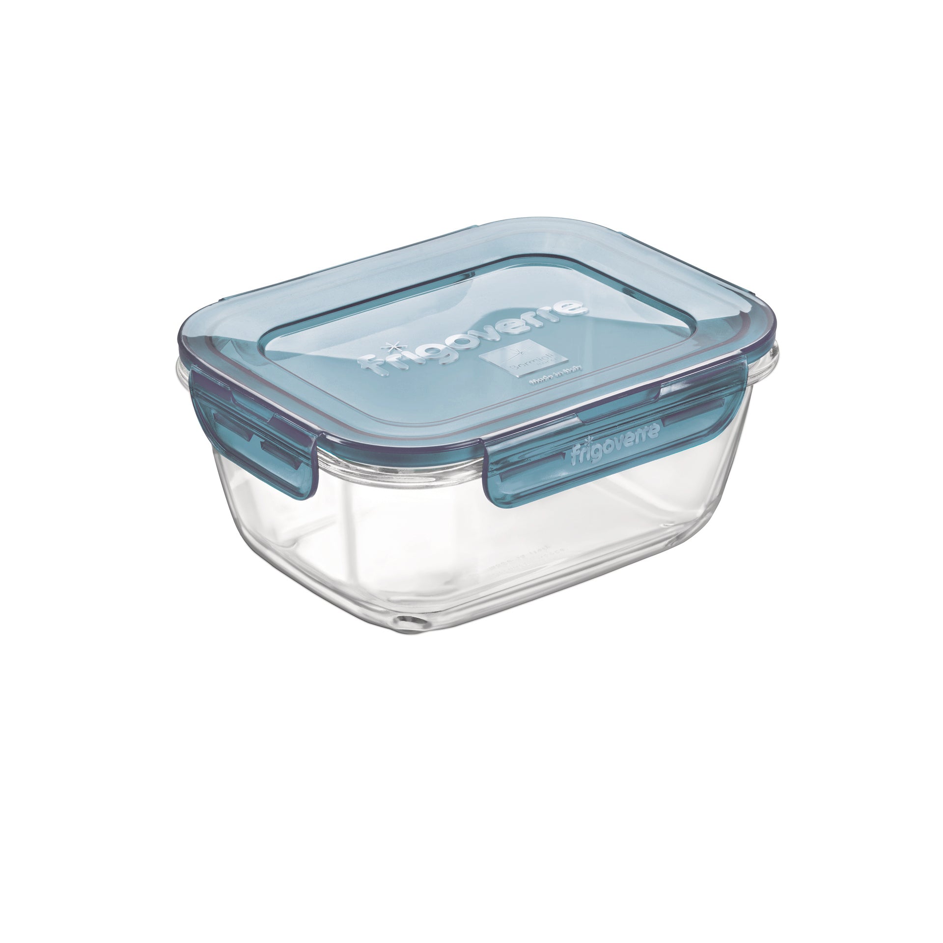 Frigoverre Evolution 33.75 oz. Rectangle Food Storage Container, Gray Lid (Set of 8)