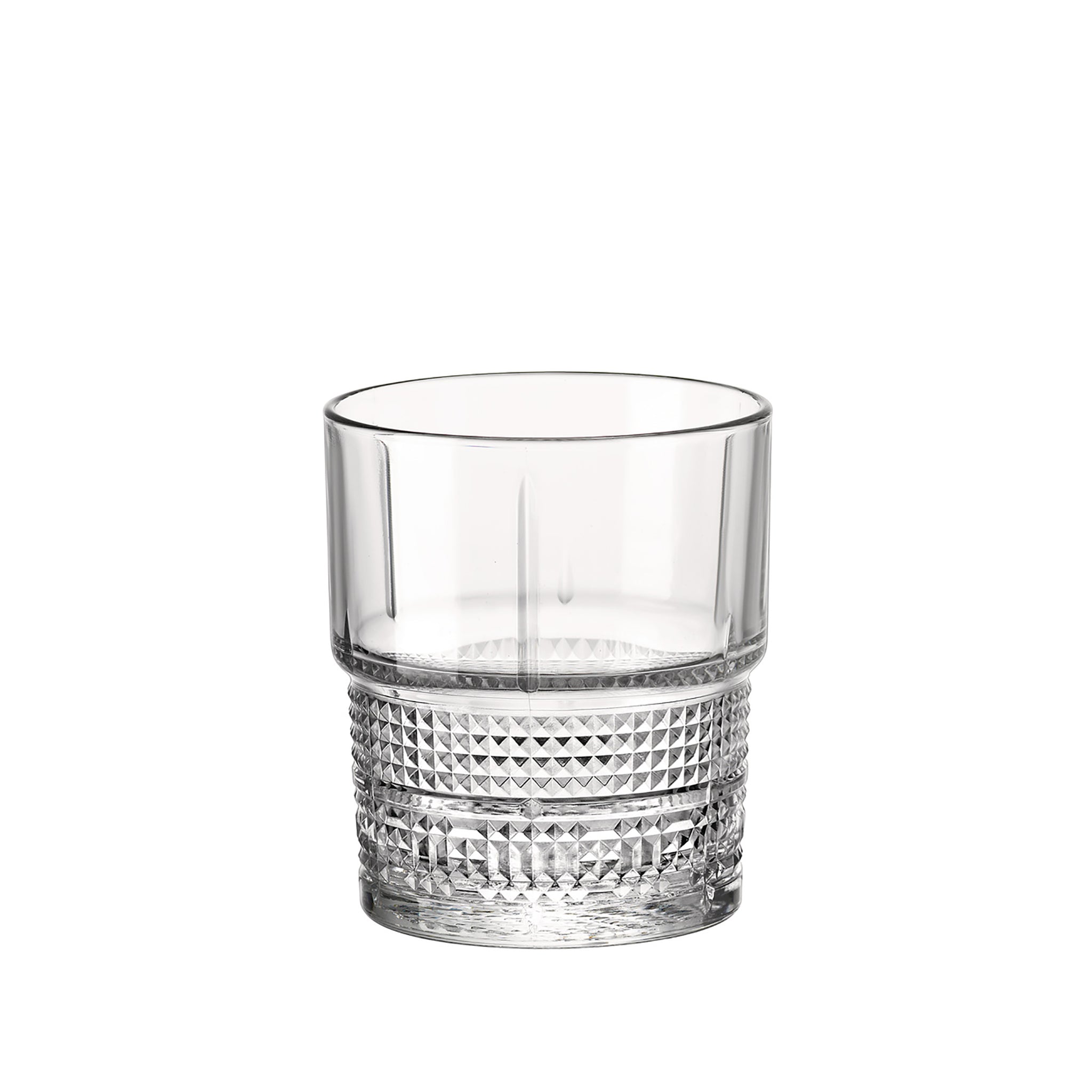 Bormioli Rocco Juego de 4 vasos Lounge DOF, 13.5 onzas, transparente, para  whisky, borbón, jugo y agua, fabricado en Italia.