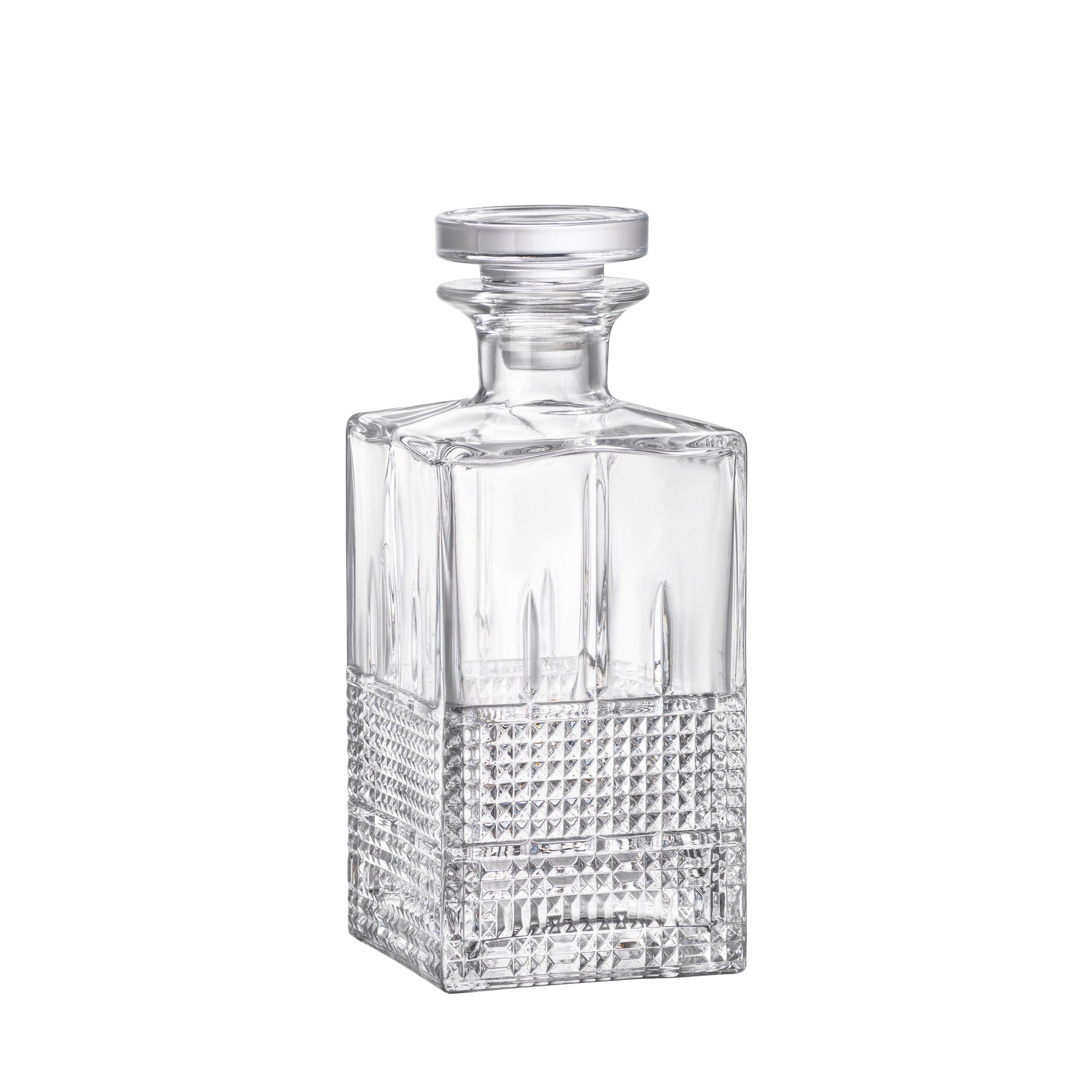 Engraved Glass Vintage Style Decanter Bottle With Stopper -  Sweden
