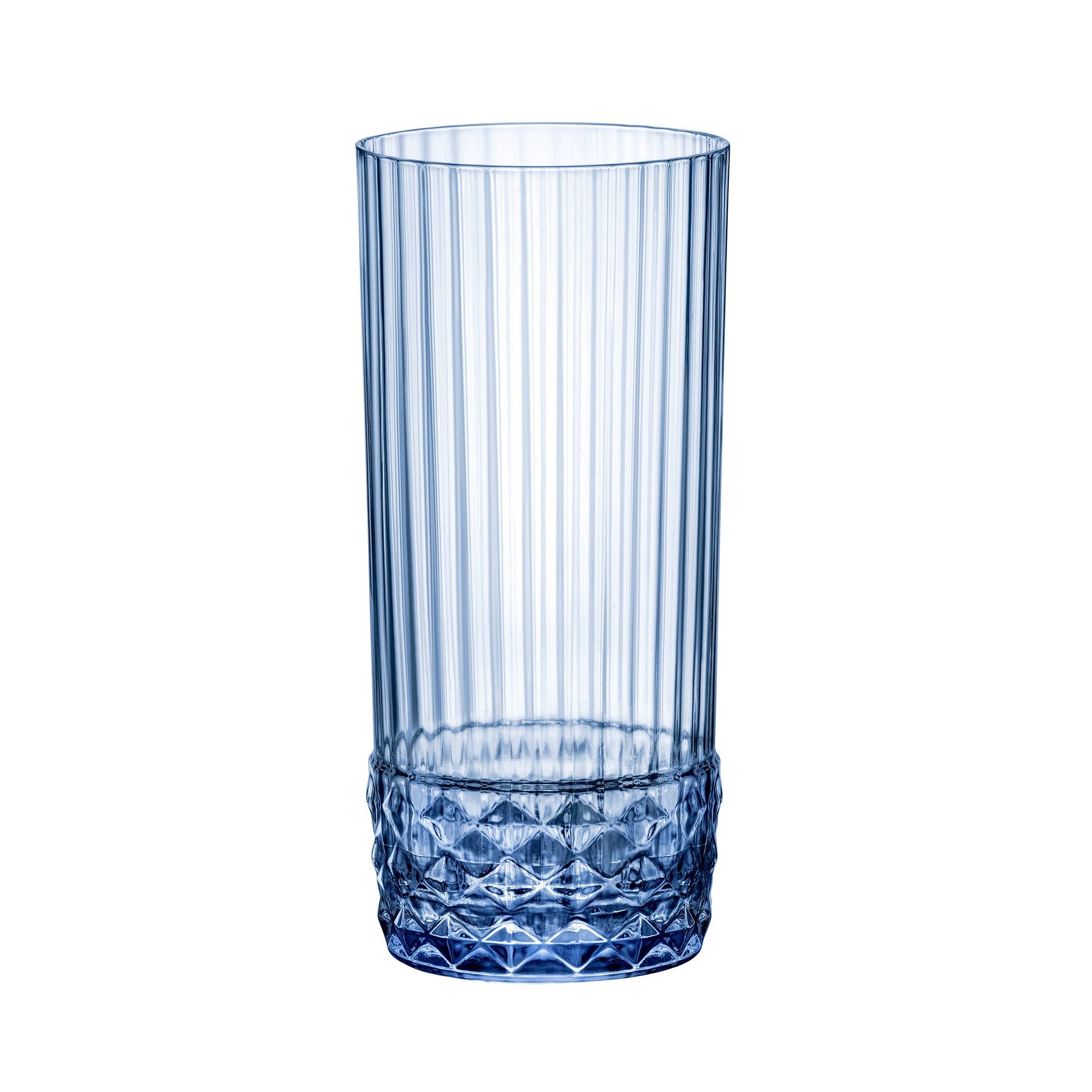 Bormioli Rocco America '20s - Juego de 6 vasos DOF, 12.5 onzas, cristal de  colores, azul zafiro, fabricado en Italia