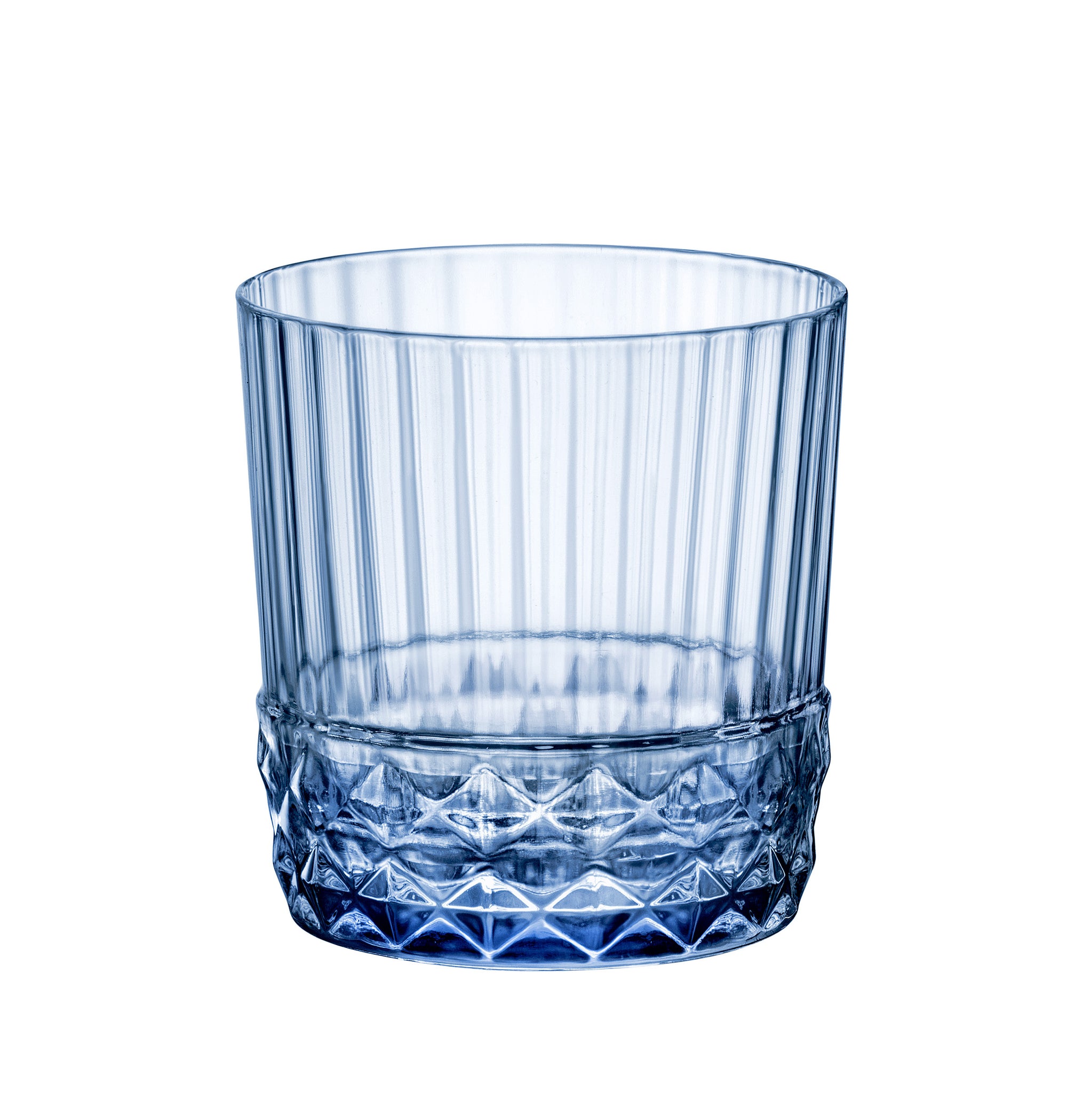 Bormioli Rocco America '20s 12.5 oz. DOF Drinking Glasses, Sapphire Blue (Set of 6)