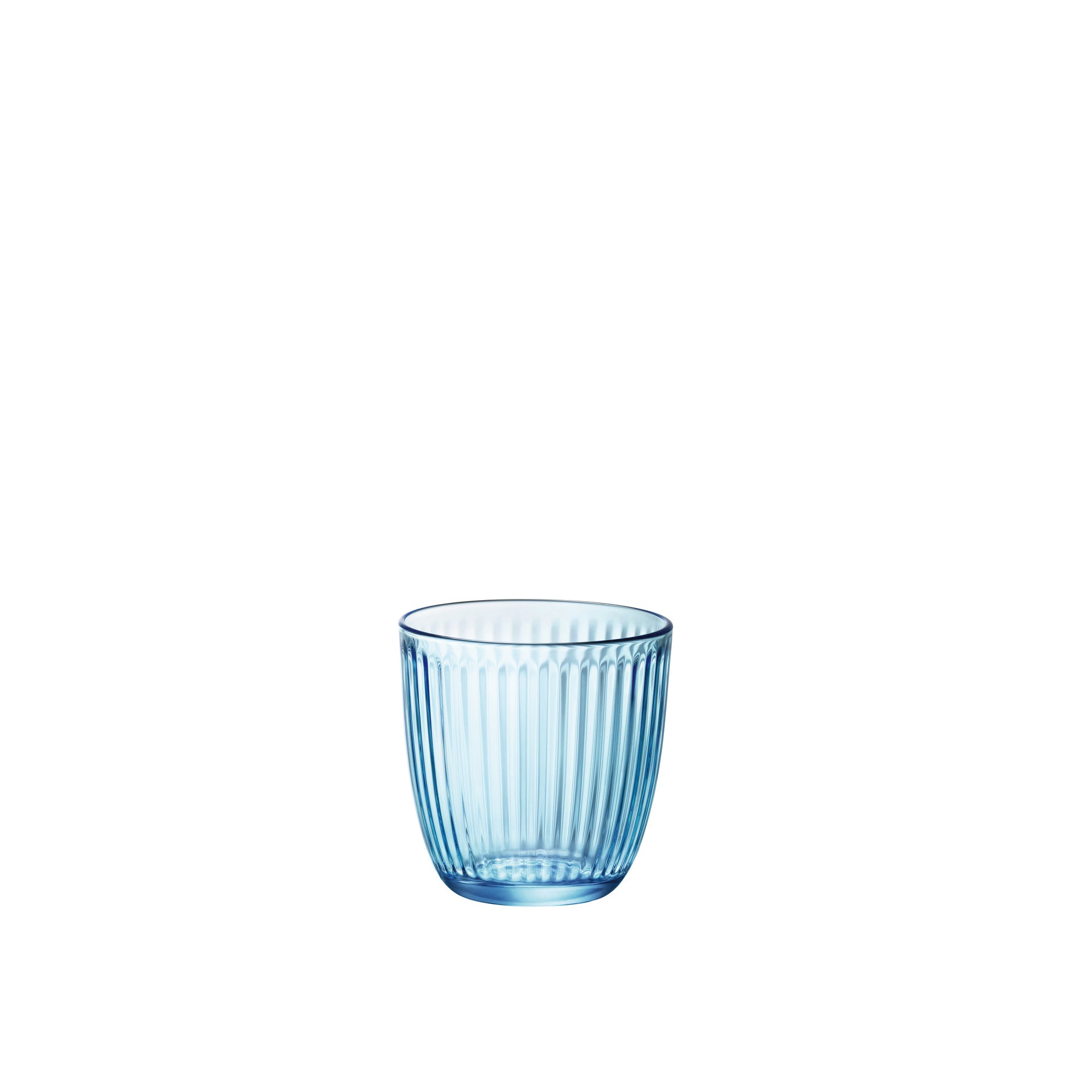 Bormioli Rocco Line Water Drinking Glasses (Set of 12) Blue 9.75 oz.