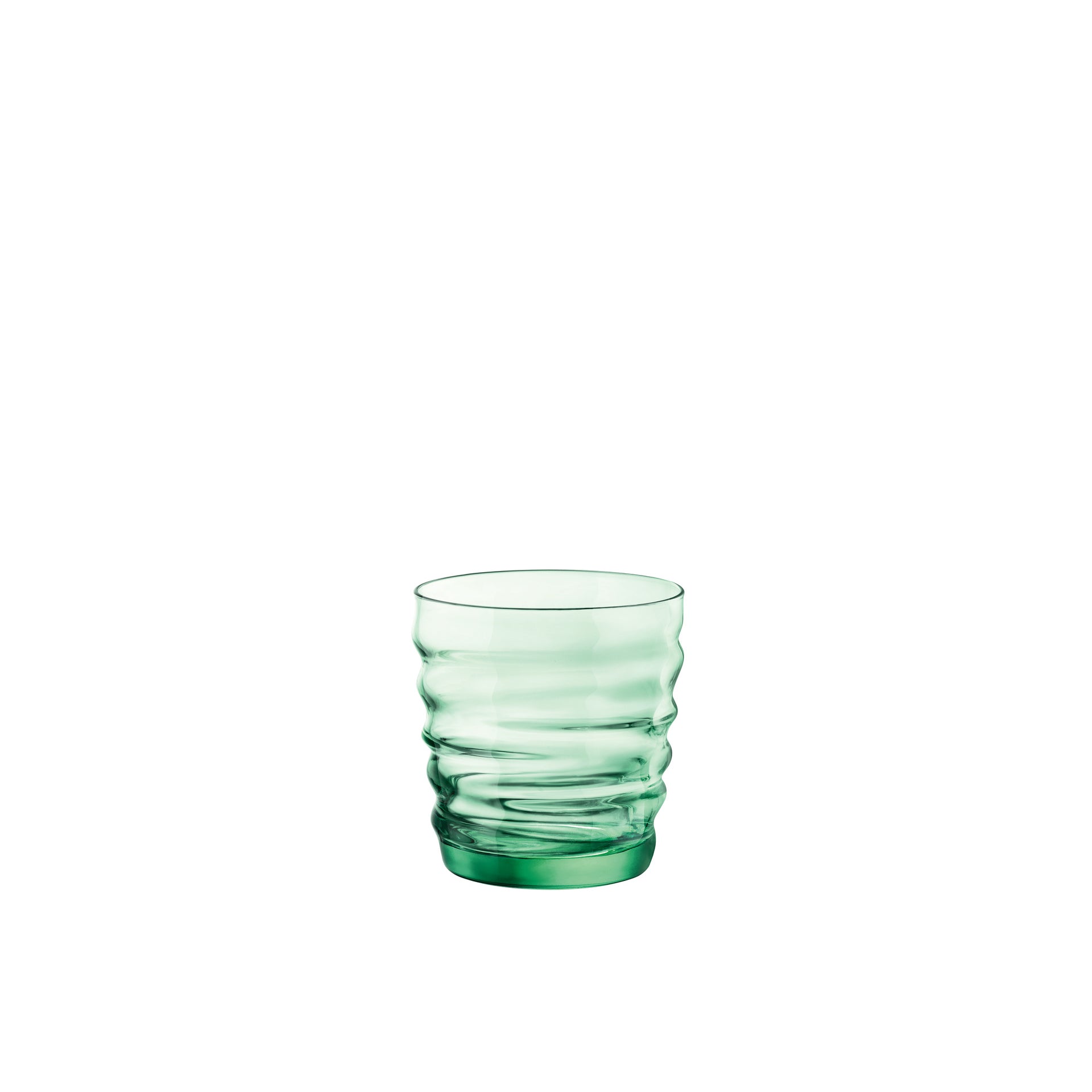 Bormioli Rocco Water Cool Green Glass, Set of 6, 10.25 oz